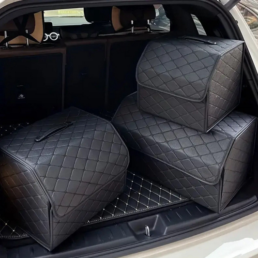 Sac de Rangement pour coffre voiture - Noir Carreaux