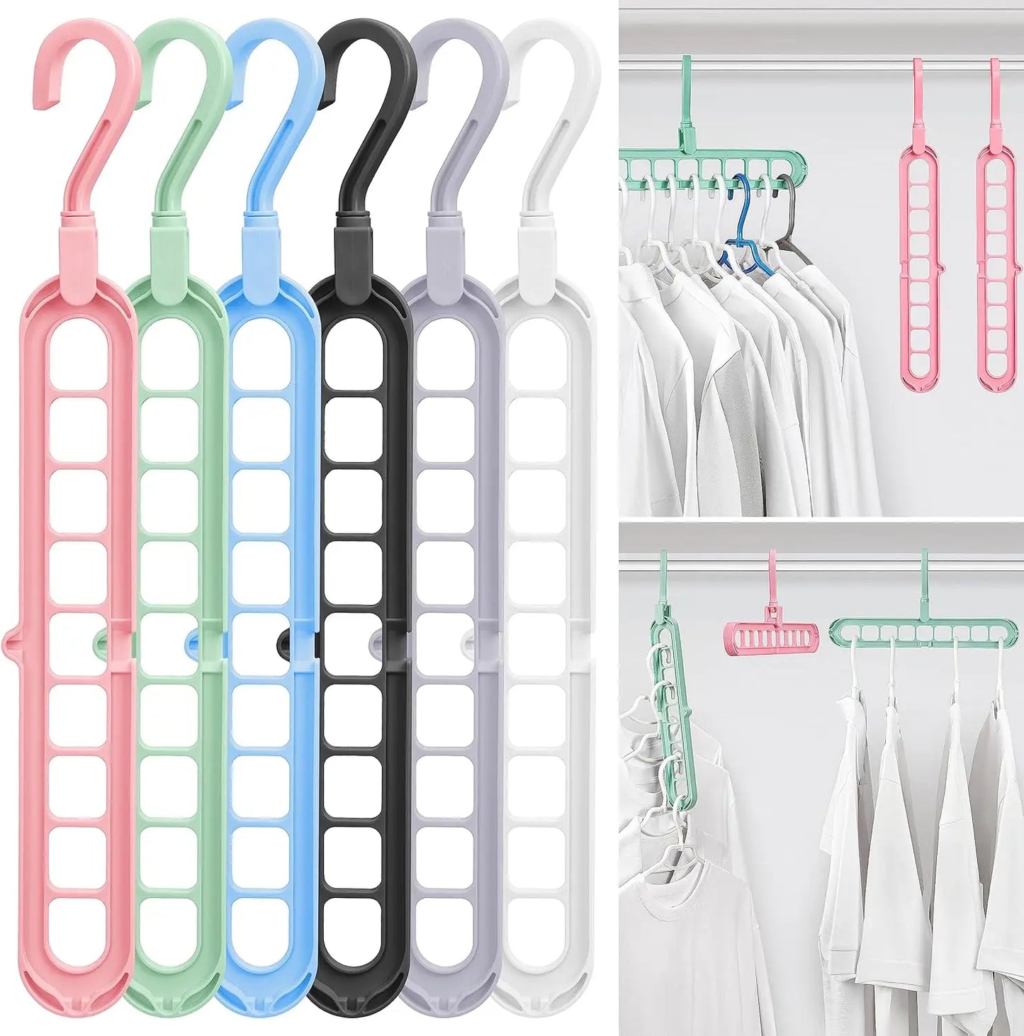 MyHanger+™| Cintre pour vêtements multi support à 9 ports