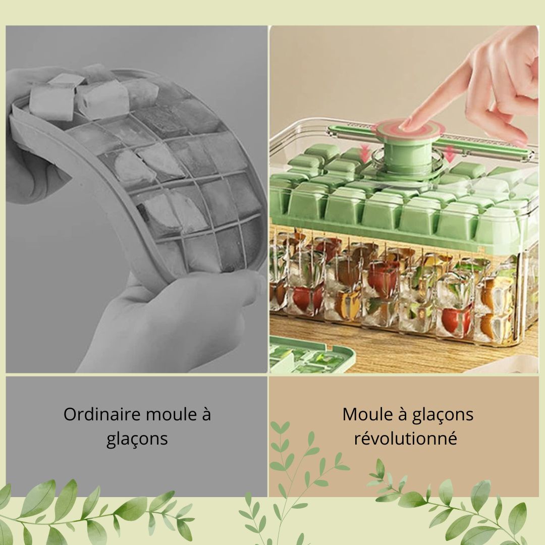 ClicFresh™ | Bac à glaçons ingénieux et innovant