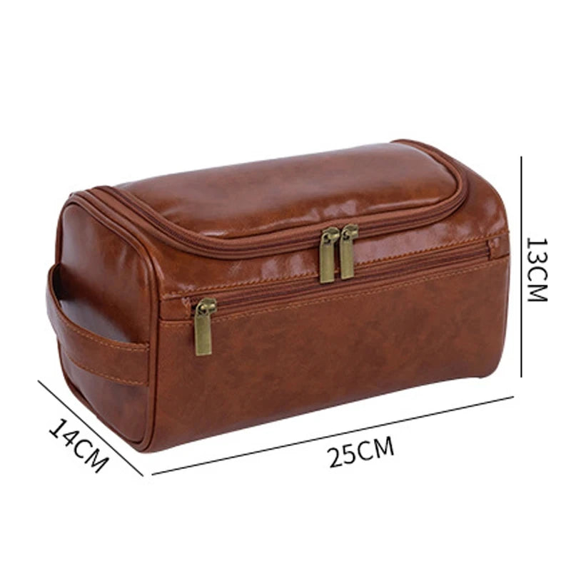 Organisateur de Toilette de Voyage pour Homme - Cuir PU