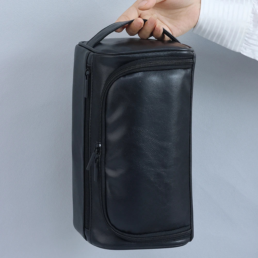 Organisateur de Toilette de Voyage pour Homme - Cuir PU