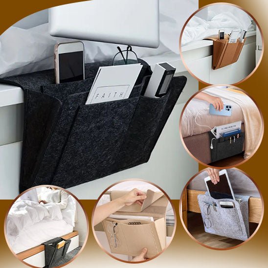 BEDSIDE BAG™ - Pochette de rangement de chevet - Rangements et ses usages