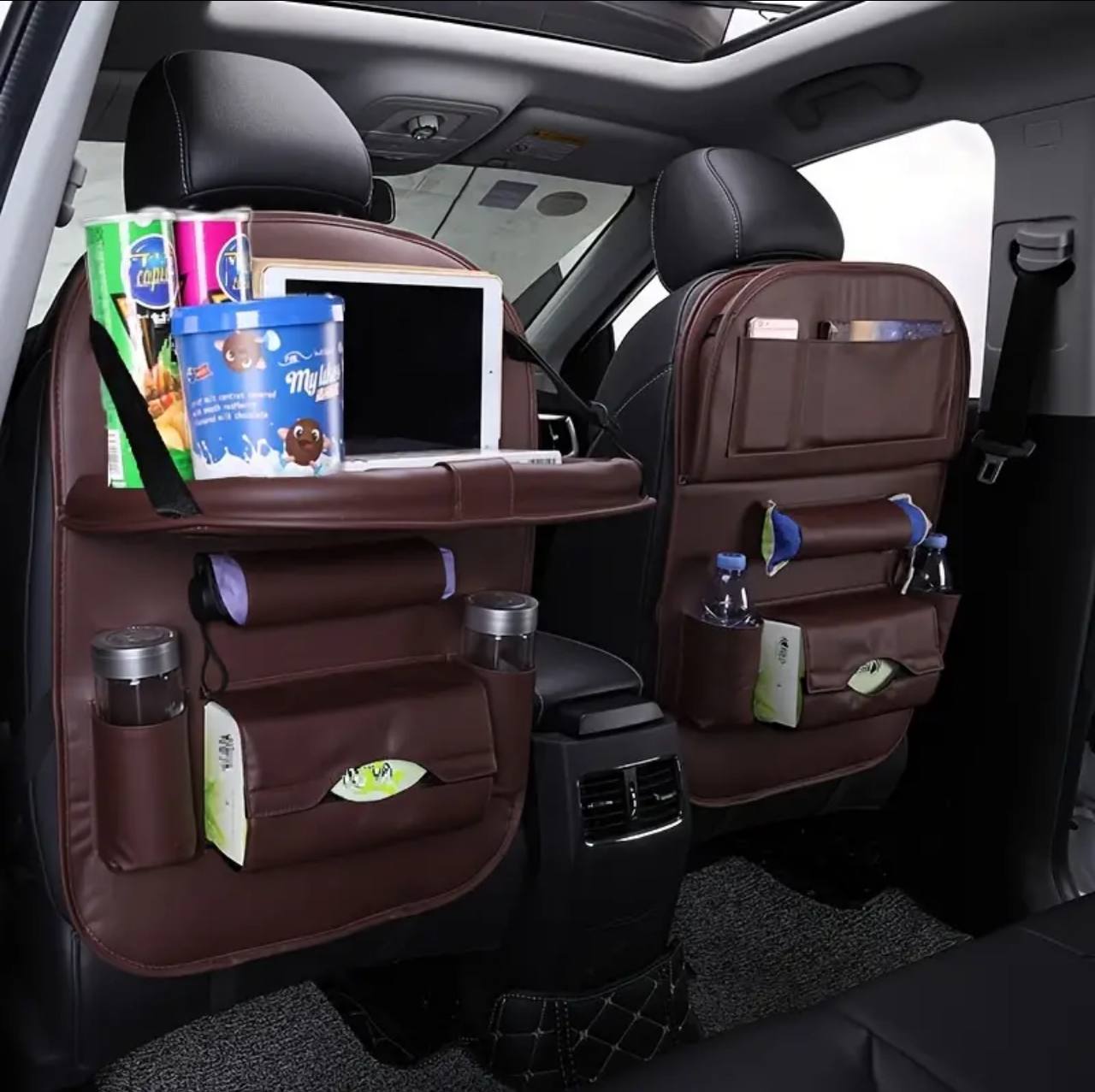 BuddyCar™ | Organisateur de voiture avec table pliable