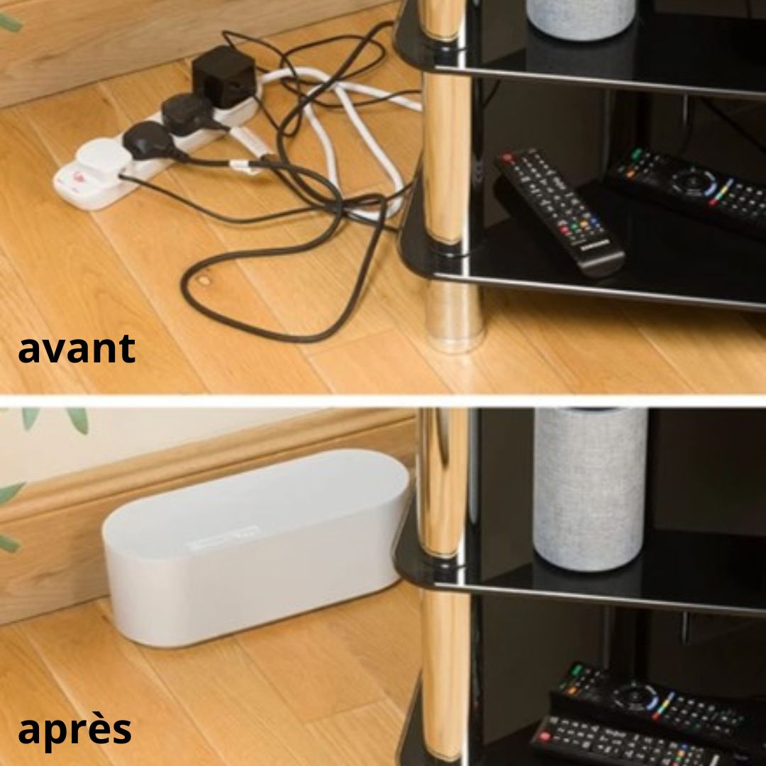 CABLE-BOX™ | Boîte de gestion de câbles - Rangements et ses usages