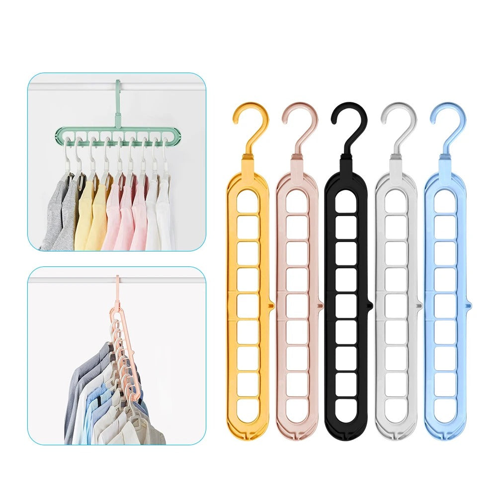 MyHanger+™| Cintre pour vêtements multi support à 9 ports