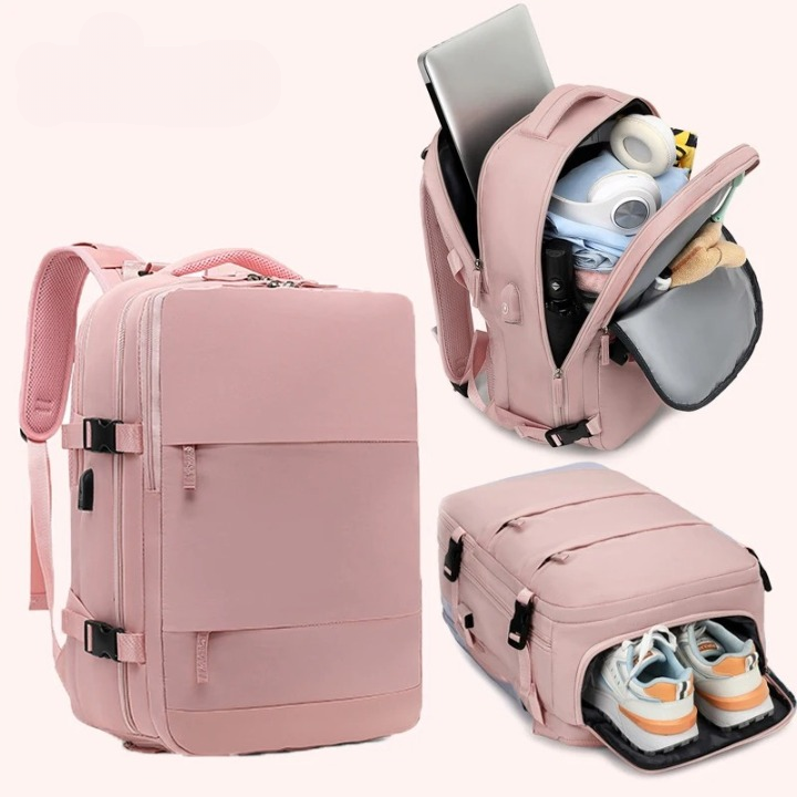 Sac à Dos Pour Ordinateur Portable 15,6 pouces pour Femme - 4 Couleurs Claire